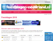 Tablet Screenshot of feestdagen-nederland.nl